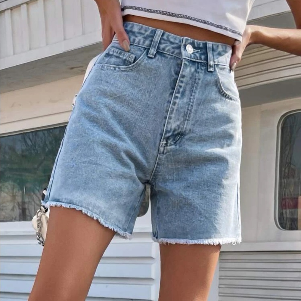 Long Jean Shorts